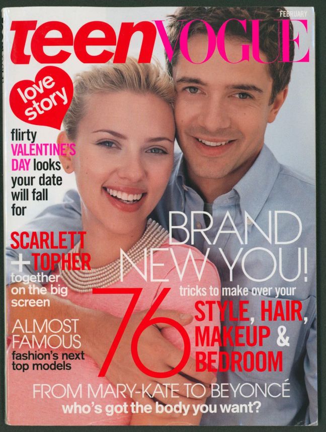 TEEN VOGUE magazine side cover  February 2005