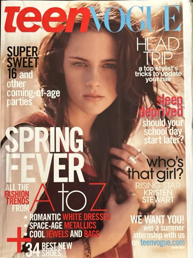 TEEN VOGUE magazine side cover  March 2007