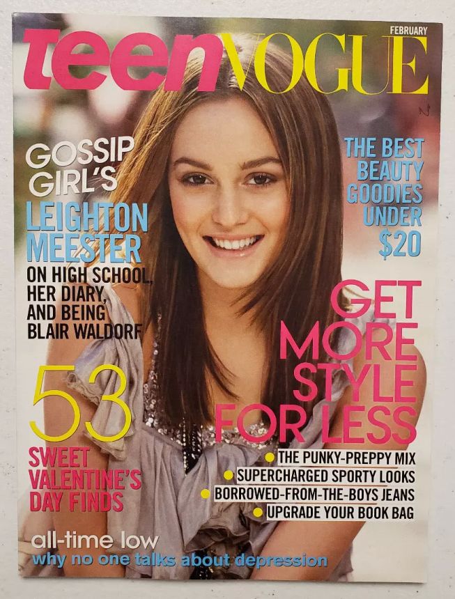 TEEN VOGUE magazine side cover  February 2009