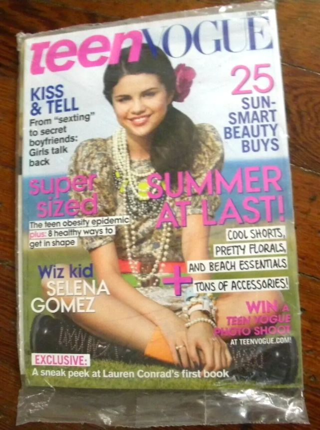 TEEN VOGUE magazine side cover  June/July 2009
