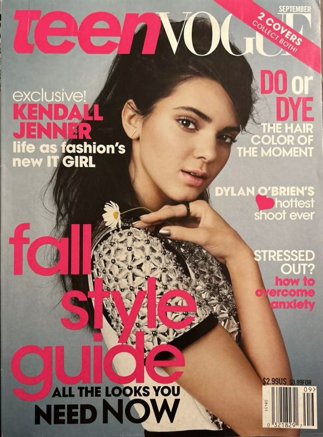 TEEN VOGUE magazine side cover  September 2014