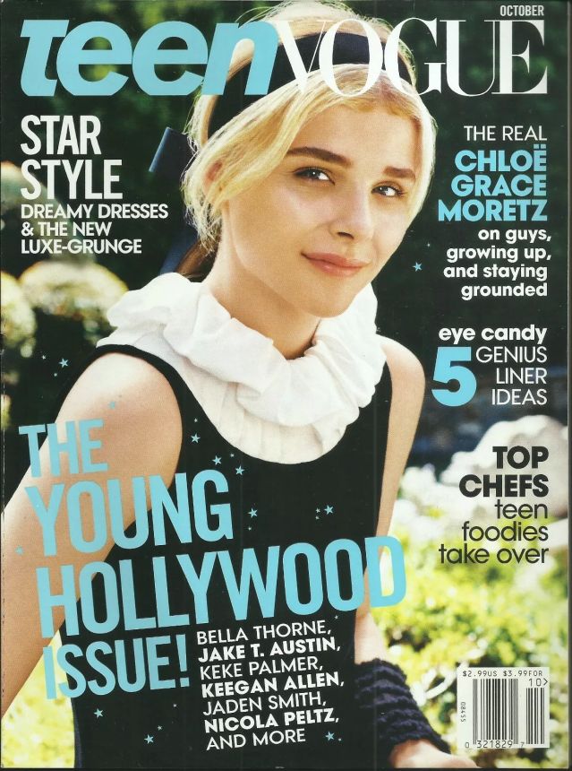 TEEN VOGUE magazine side cover  October 2014