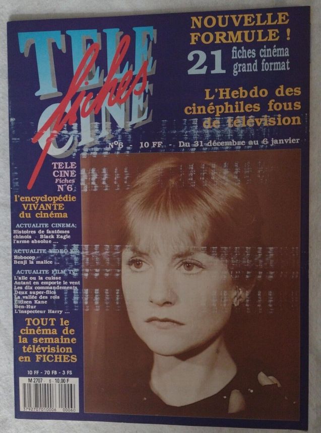 TELE CINE FICHES magazine side cover Issue 6 31 December 1988