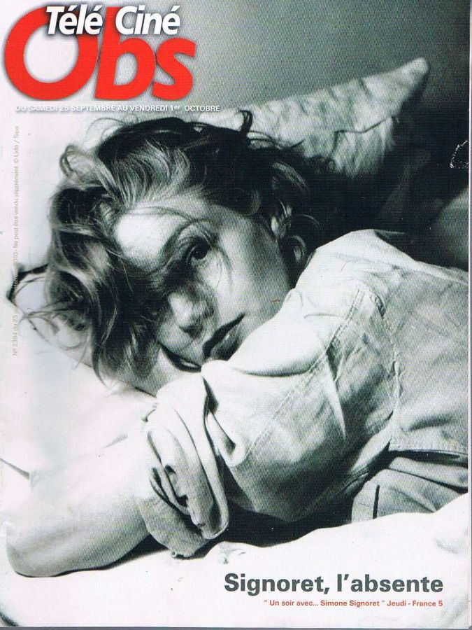TELE CINE OBS magazine side cover Issue 2394 23 September 2010