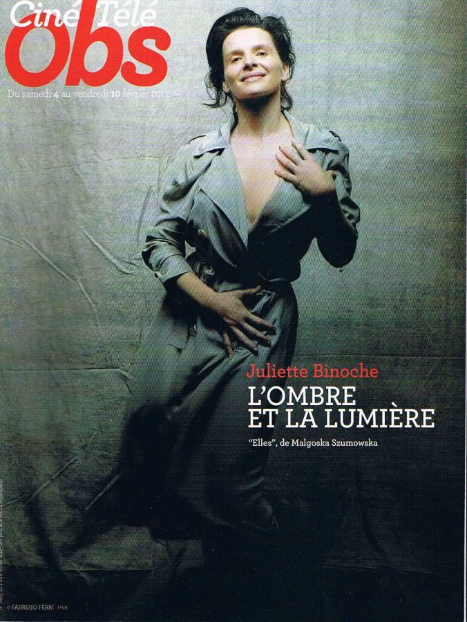 TELE CINE OBS magazine side cover Issue 2465 4 February 2012