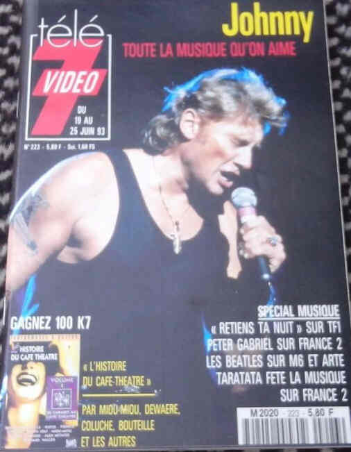 TELE 7 VIDEO magazine side cover Issue 223 19 June 1993