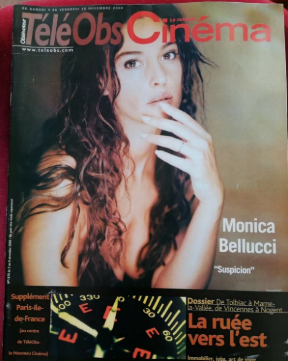 TELE CINE OBS magazine side cover Issue 1878 2 November 2000
