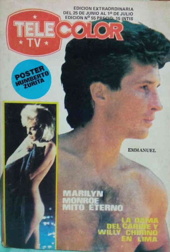 TELECOLOR TV magazine side cover Issue 55 25 June 1986
