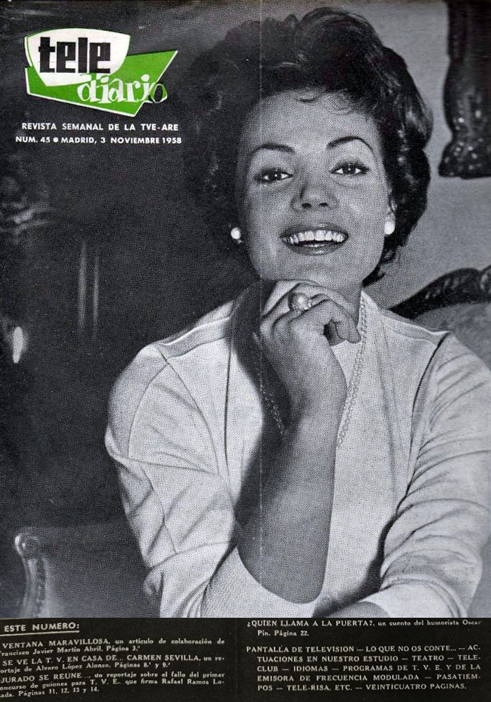 TELE RADIO magazine side cover Issue 45 3 November 1958