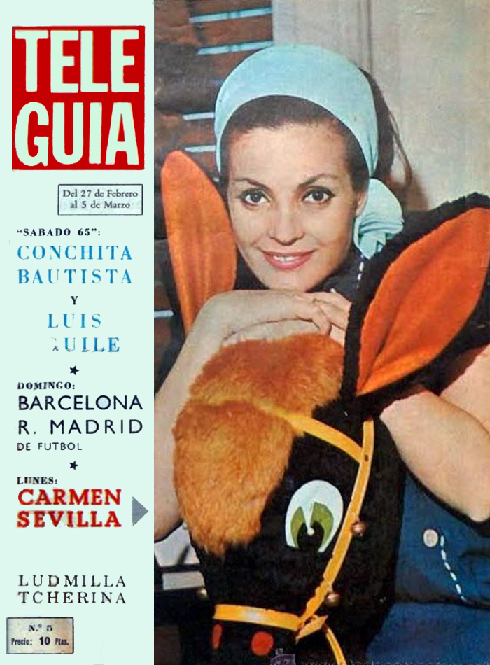 TELE GUIA magazine side cover Issue 5 27 February 1965