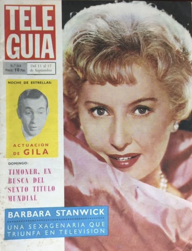 TELE GUIA magazine side cover Issue 33 11 September 1965