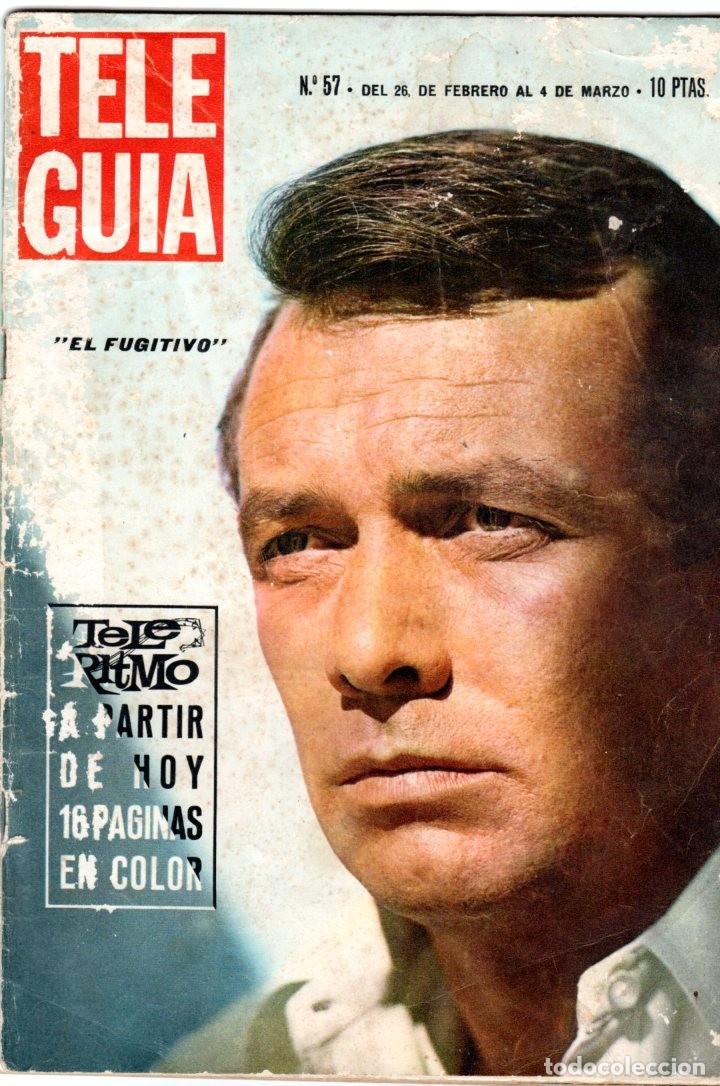 TELE GUIA magazine side cover Issue 57 26 February 1966