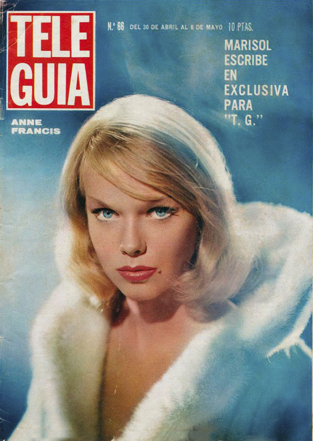TELE GUIA magazine side cover Issue 66 30 April 1966