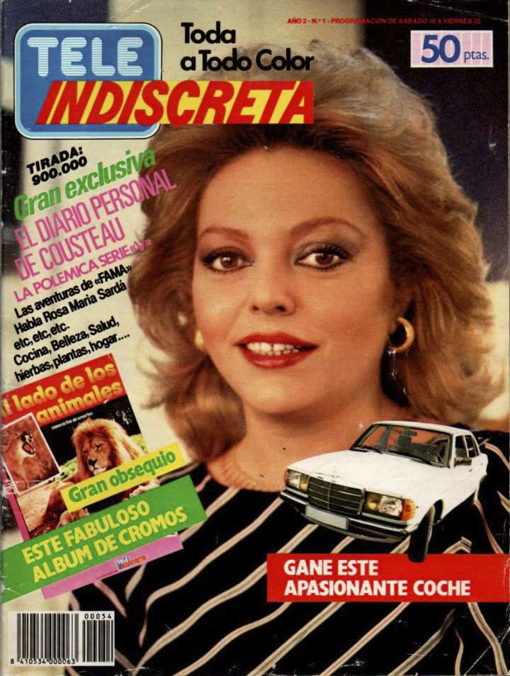 TELE INDISCRETA magazine side cover Issue 1 18 May 1985