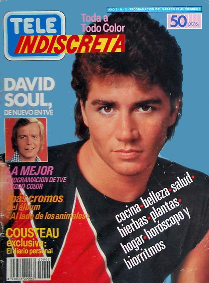 TELE INDISCRETA magazine side cover Issue 2 23 May 1985
