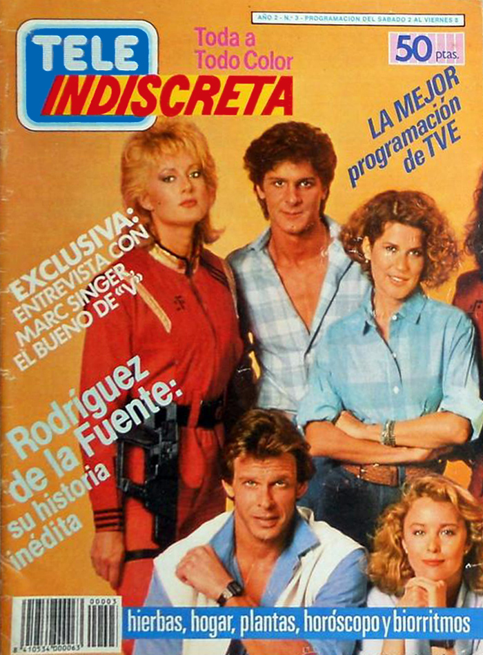 TELE INDISCRETA magazine side cover Issue 3 2 June 1985