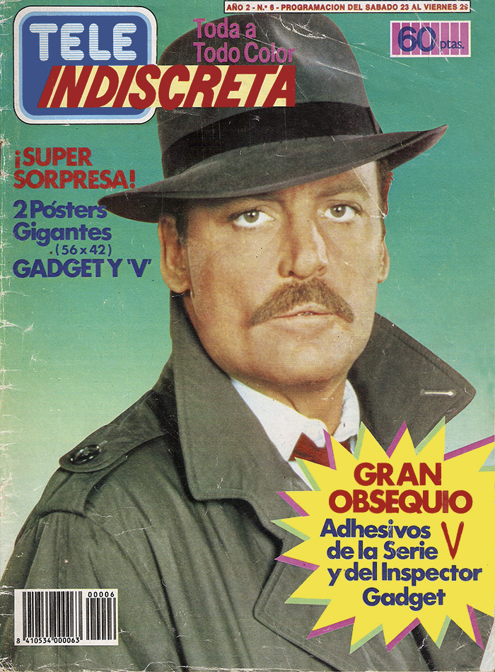 TELE INDISCRETA magazine side cover Issue 6 23 June 1985