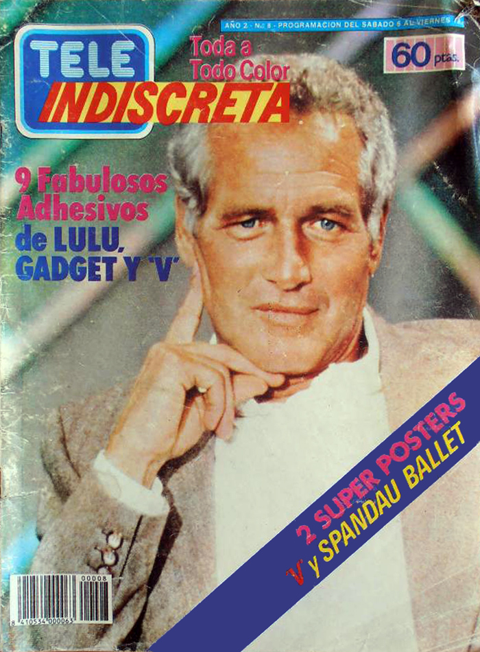 TELE INDISCRETA magazine side cover Issue 8 6 July 1985
