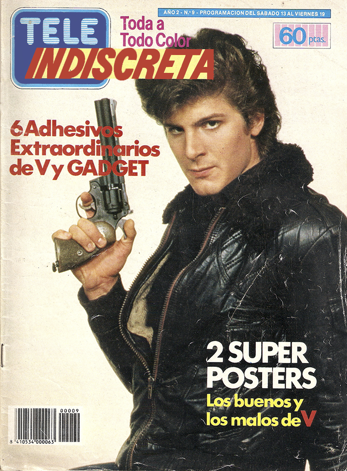 TELE INDISCRETA magazine side cover Issue 9 13 July 1985