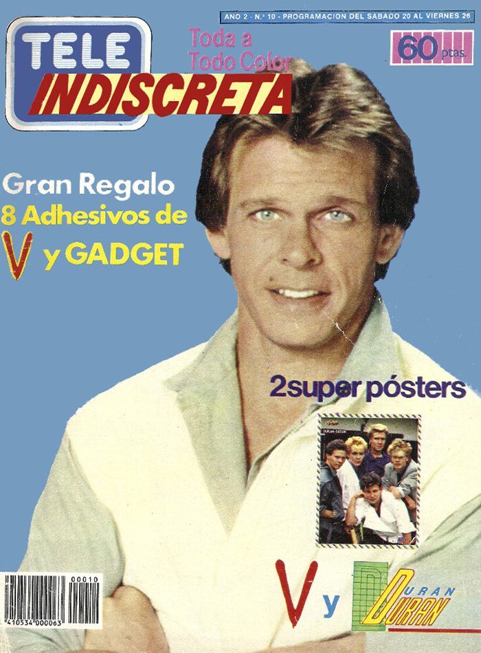 TELE INDISCRETA magazine side cover Issue 10 20 July 1985