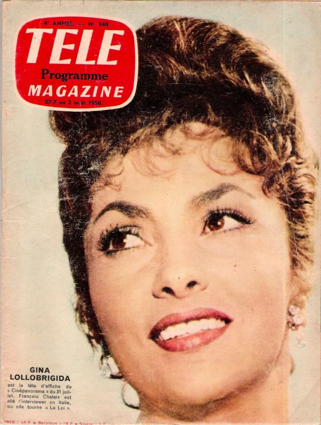 TELE MAGAZINE magazine side cover Issue 144 27 July 1958