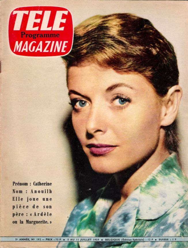TELE MAGAZINE magazine side cover Issue 193 5 July 1959