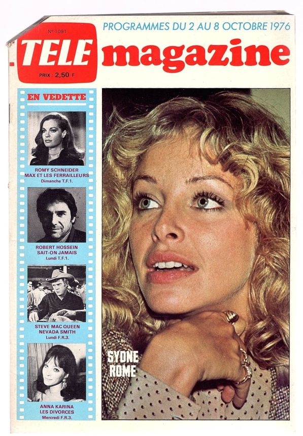 TELE MAGAZINE magazine side cover Issue 1091 2 October 1976