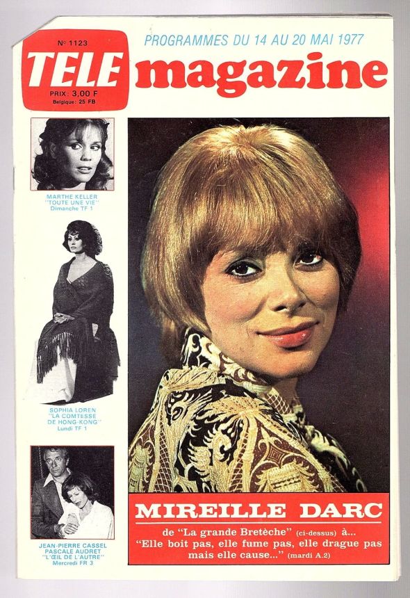 TELE MAGAZINE magazine side cover Issue 1123 14 May 1977