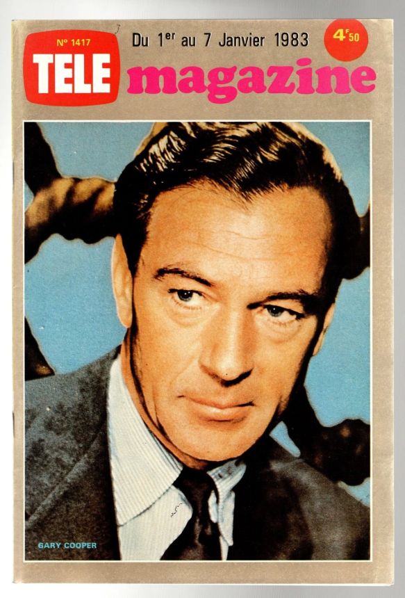 TELE MAGAZINE magazine side cover Issue 1417 1 January 1983