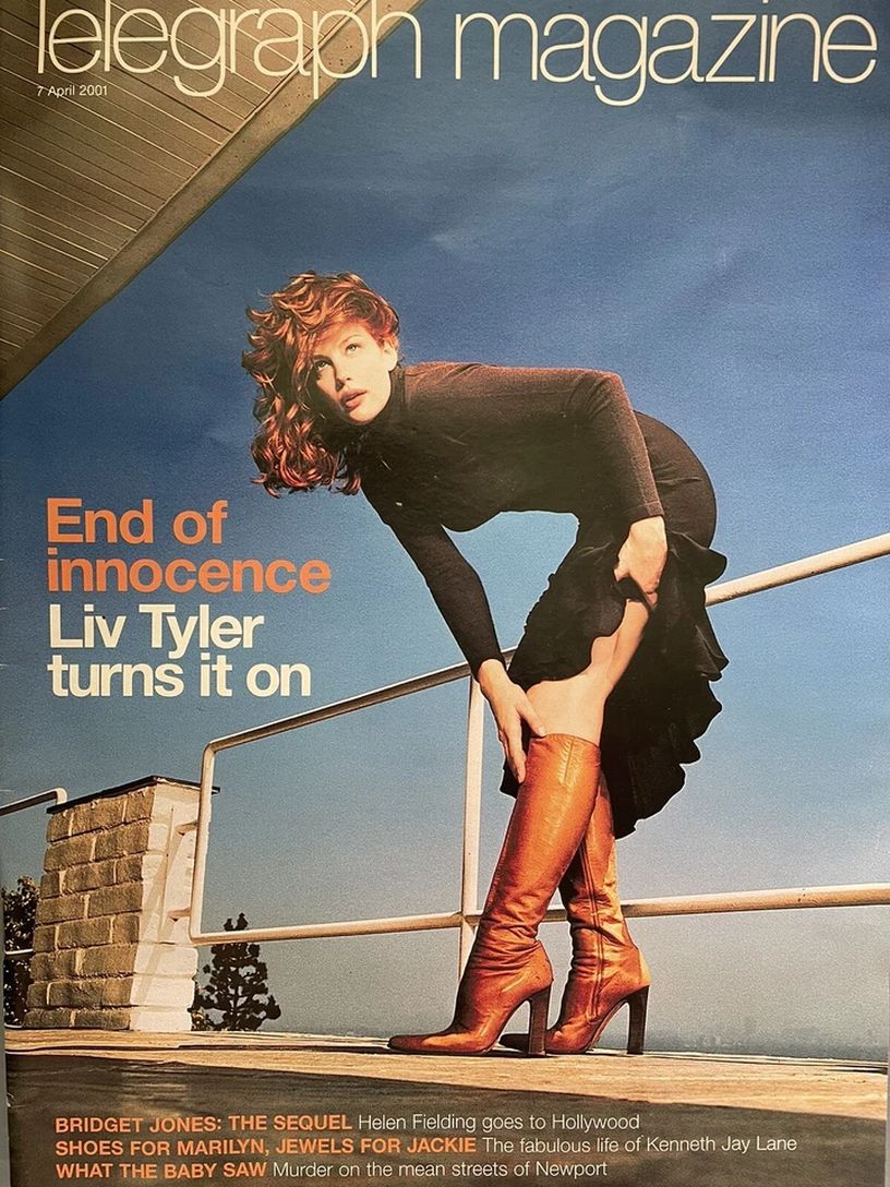 DAILY TELEGRAPH MAGAZINE magazine side cover 7 April 2001