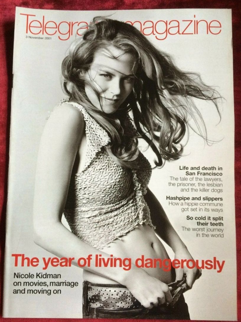 DAILY TELEGRAPH MAGAZINE magazine side cover 3 November 2001