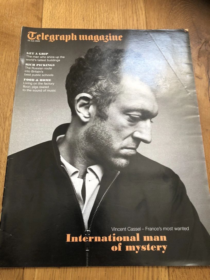 DAILY TELEGRAPH MAGAZINE magazine side cover 25 July 2009