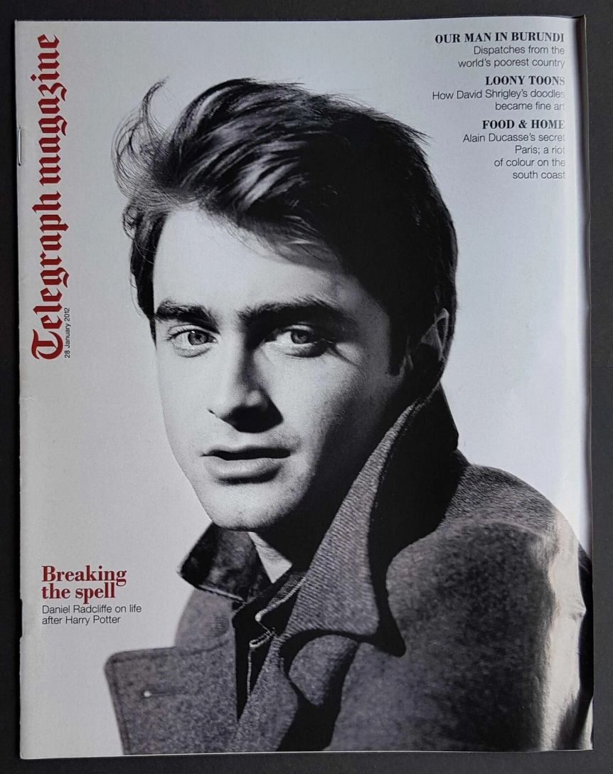 DAILY TELEGRAPH MAGAZINE magazine side cover 28 January 2012