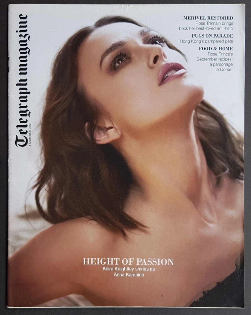 DAILY TELEGRAPH MAGAZINE magazine side cover 1 September 2012