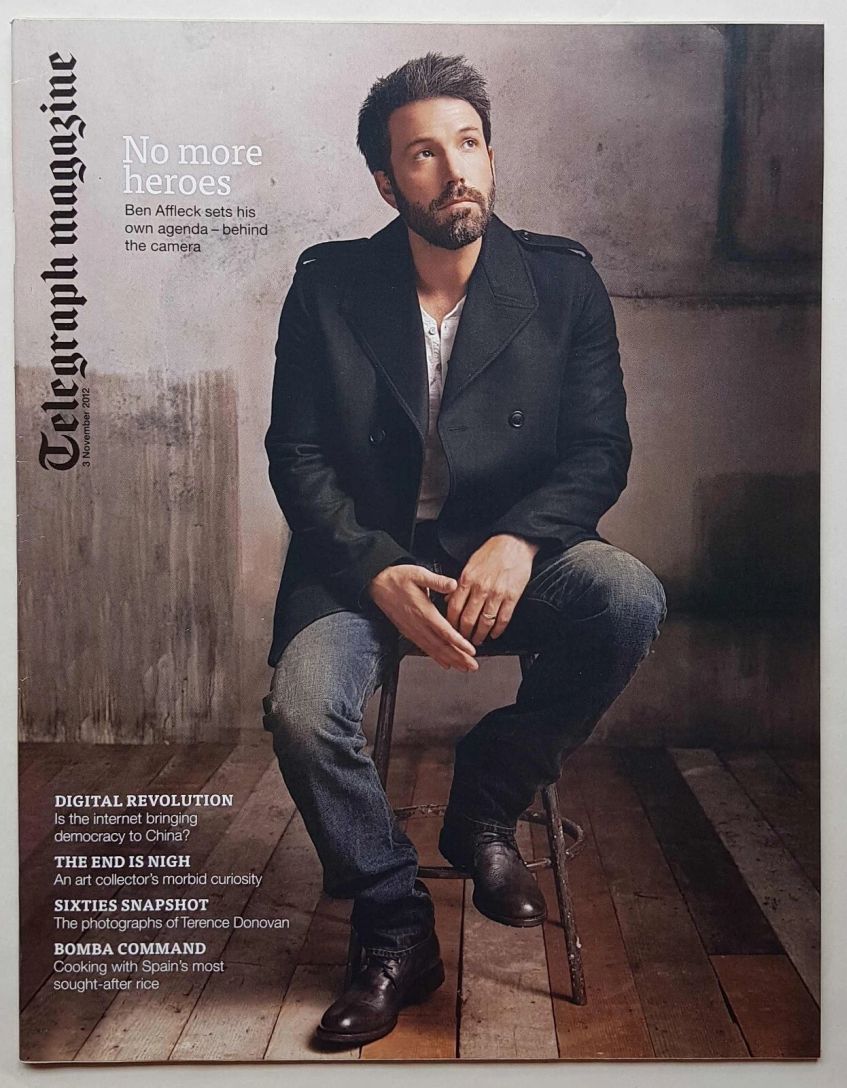 DAILY TELEGRAPH MAGAZINE magazine side cover 3 November 2012
