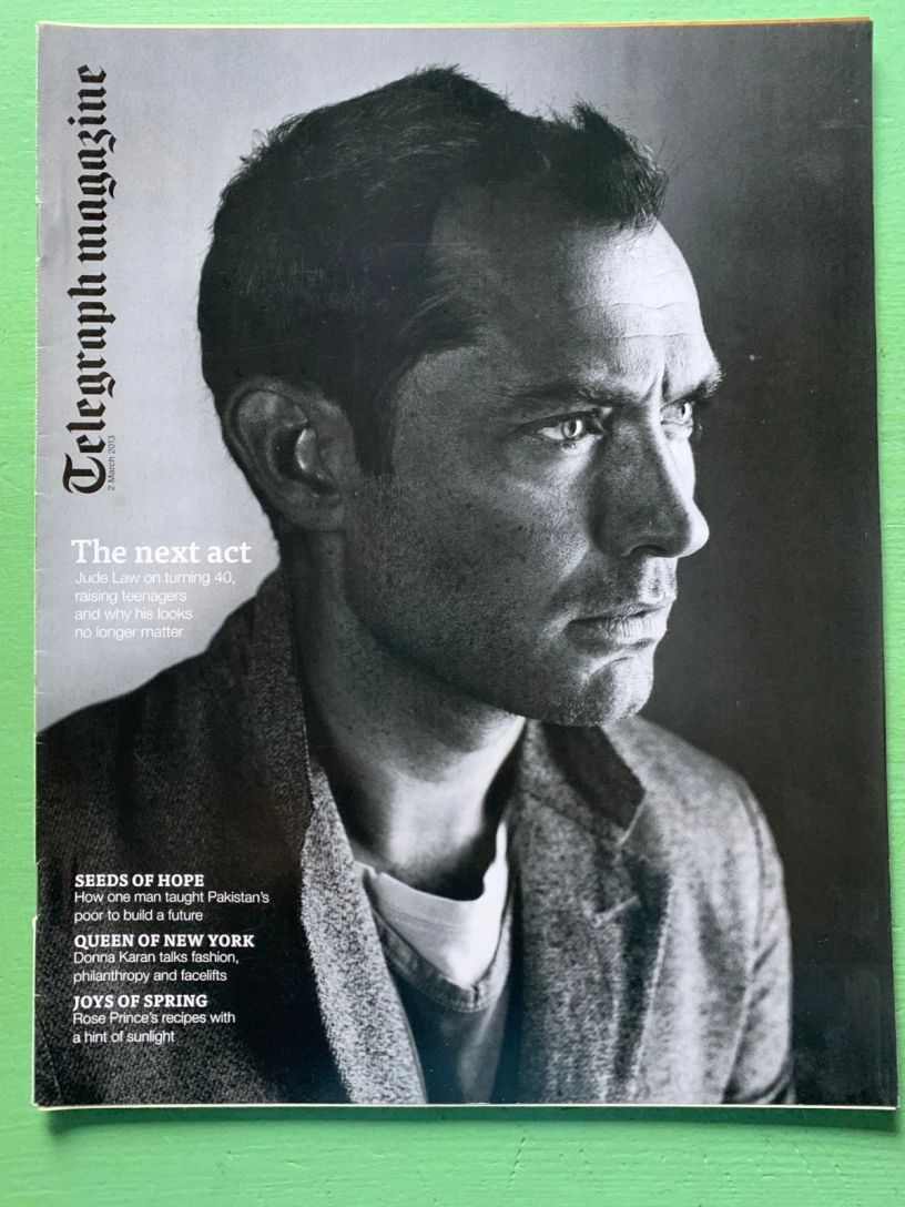 DAILY TELEGRAPH MAGAZINE magazine side cover 2 March 2013