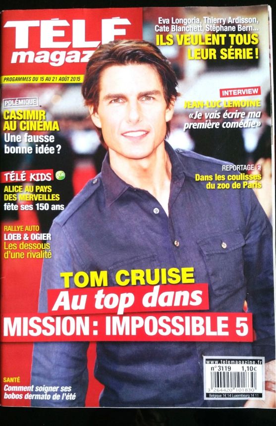 TELE MAGAZINE magazine side cover 15 August 2015
