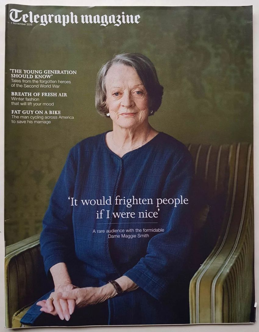 DAILY TELEGRAPH MAGAZINE magazine side cover 7 November 2015