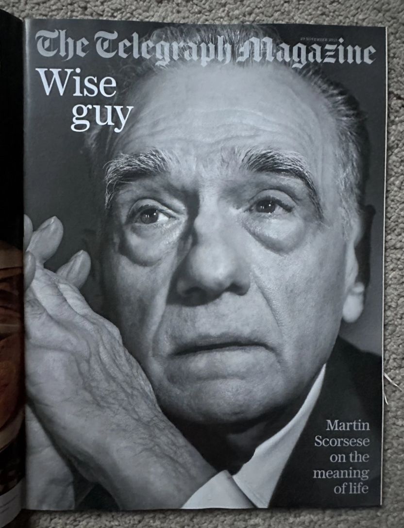 DAILY TELEGRAPH MAGAZINE magazine side cover 29 November 2025