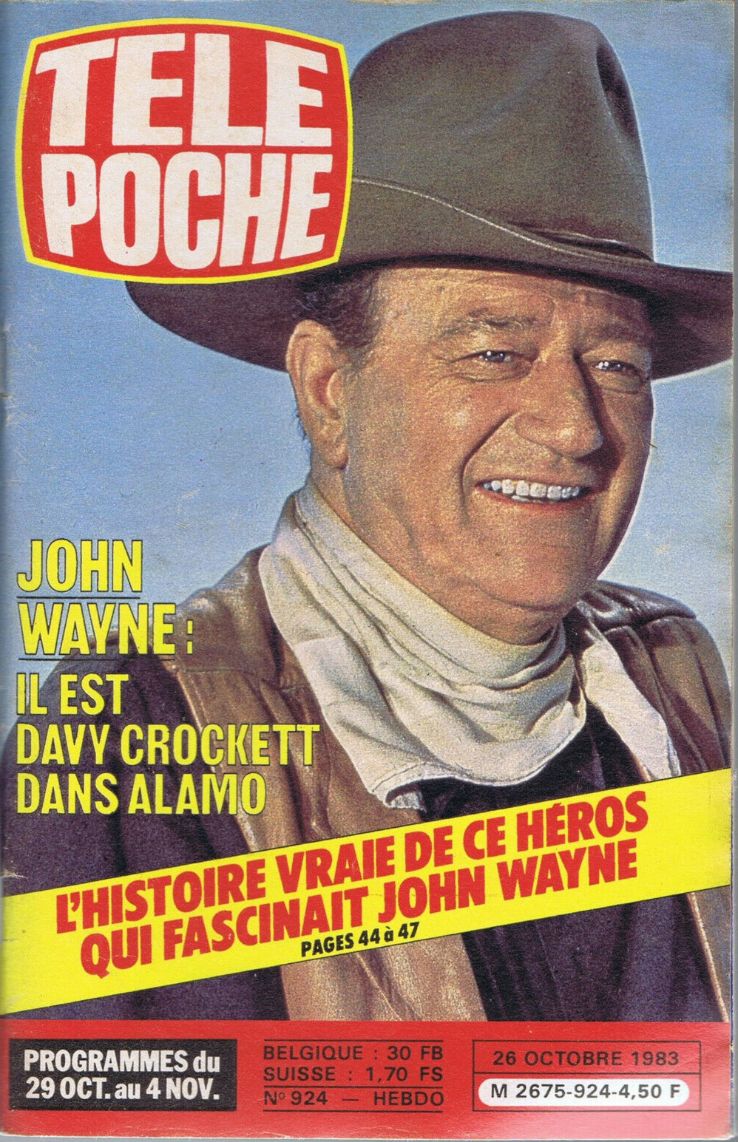 TELEPOCHE magazine side cover Issue 924 26 October 1983