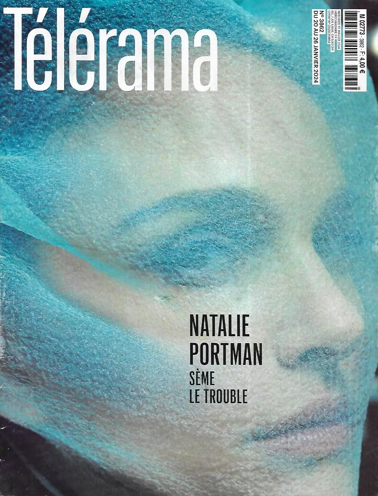 RADIO CINEMA TELEVISION/TELERAMA magazine side cover Issue 3862 20 January 2024