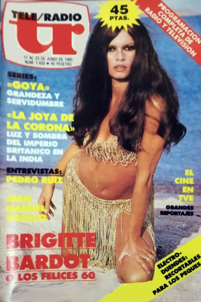 TELE RADIO magazine side cover Issue 1433 17 June 1985