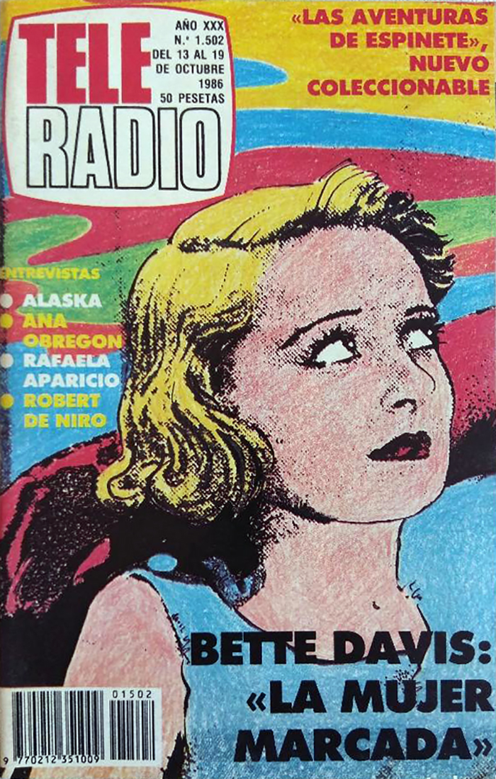 TELE RADIO magazine side cover Issue 1502 13 October 1986