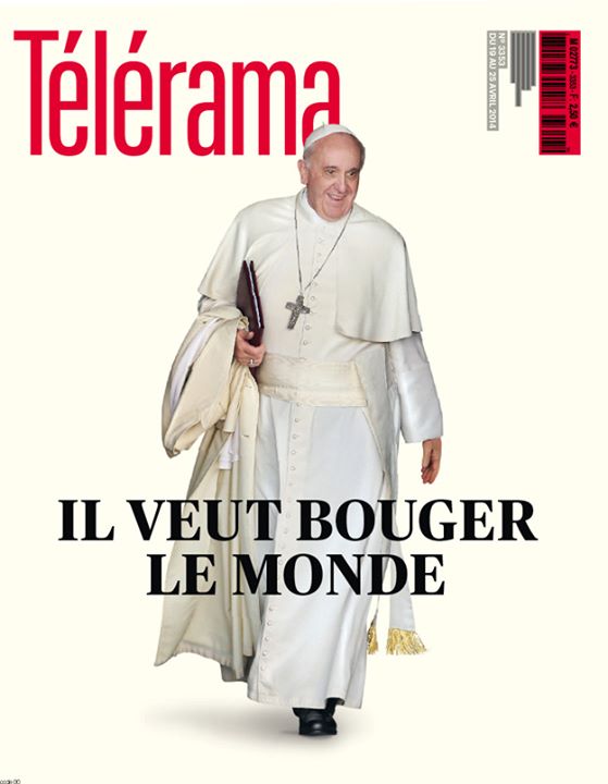 RADIO CINEMA TELEVISION/TELERAMA magazine side cover Issue 3353 19 April 2014