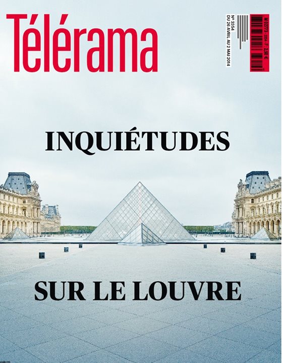 RADIO CINEMA TELEVISION/TELERAMA magazine side cover Issue 3354 26 April 2014