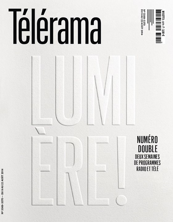 RADIO CINEMA TELEVISION/TELERAMA magazine side cover Issue 3369/3370 9 August 2014