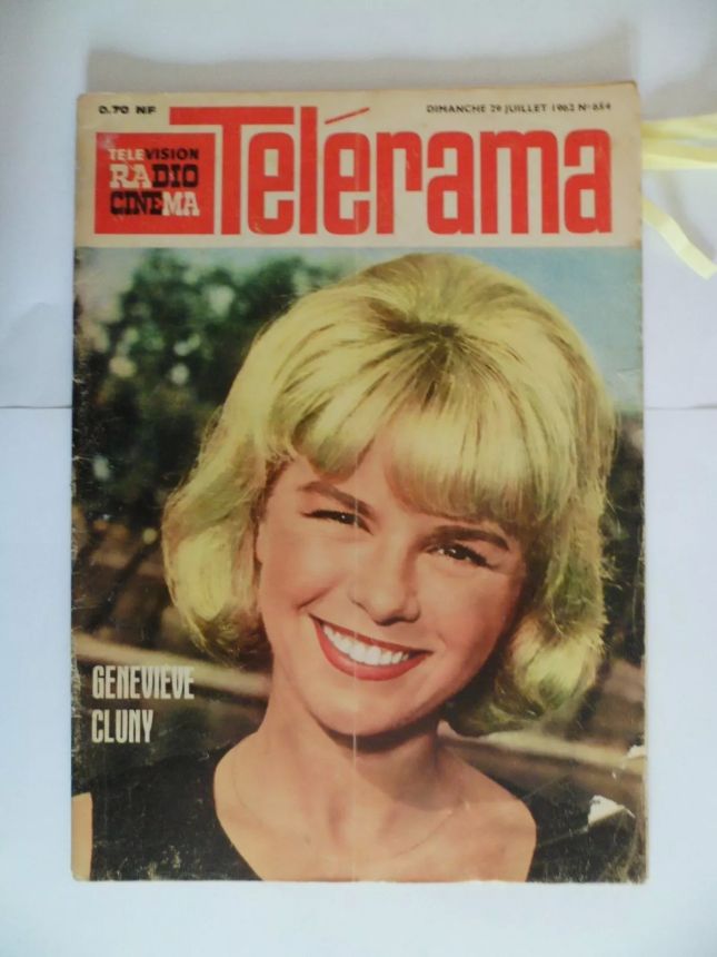 RADIO CINEMA TELEVISION/TELERAMA magazine side cover Issue 654 29 July 1962