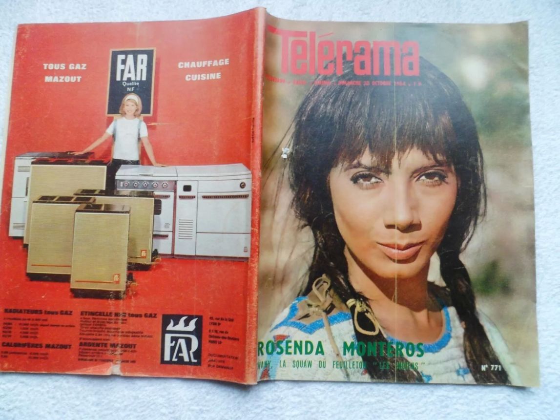 RADIO CINEMA TELEVISION/TELERAMA magazine side cover Issue 771 25 October 1964