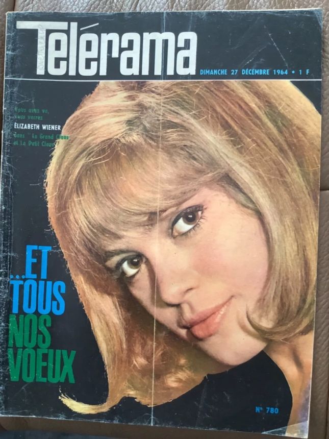 RADIO CINEMA TELEVISION/TELERAMA magazine side cover Issue 780 27 December 1964