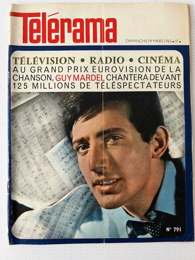 RADIO CINEMA TELEVISION/TELERAMA magazine side cover Issue 791 14 March 1965